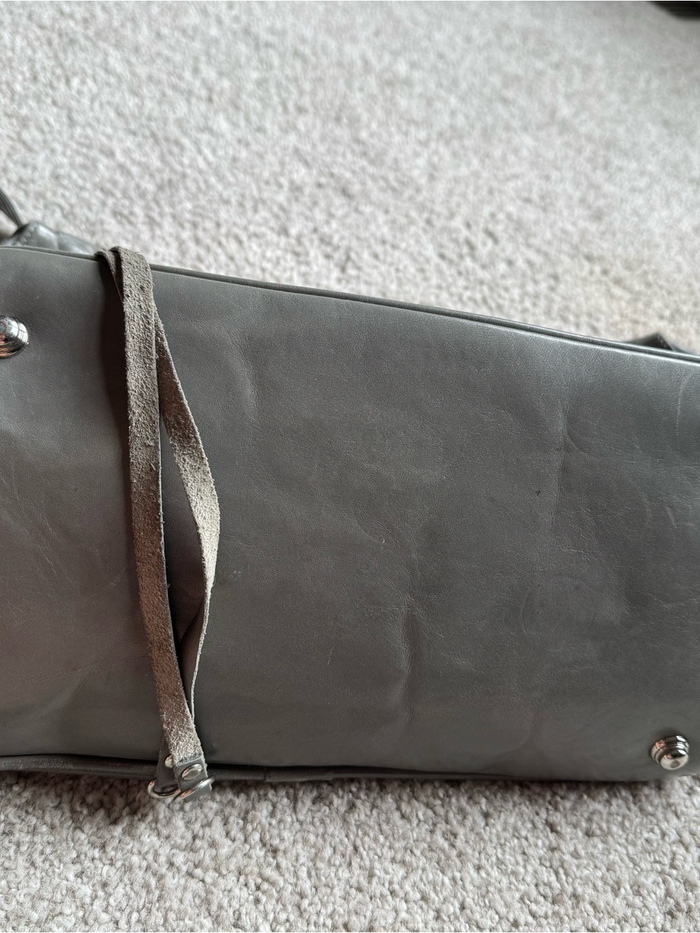 Rebecca Minkoff Gray Morning After Bag (MAB) Leather Satchel with Strap - Picture 4 of 10